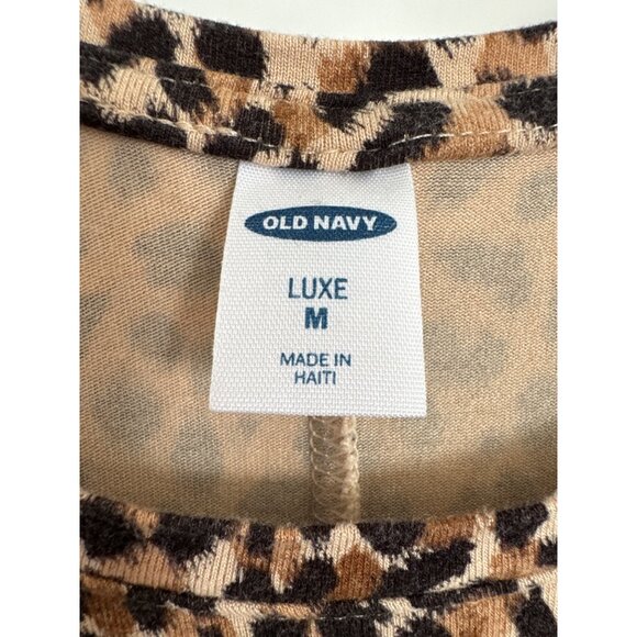 Old Navy Sleeveless Leopard Print Blouse Size Medium - Picture 2 of 6